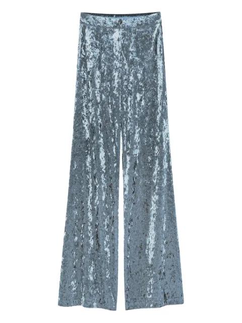 crushed-velvet trousers by FORTE_FORTE