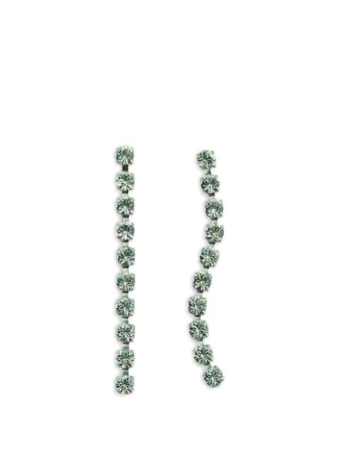 crystal-detailing dangling earrings by FORTE_FORTE