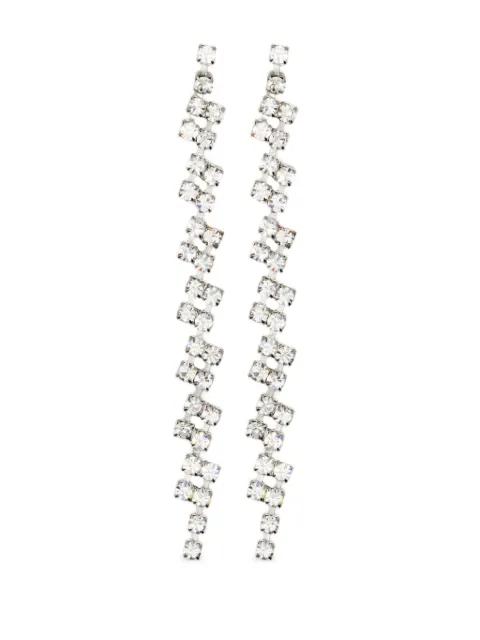 crystal-embellished drop earrings by FORTE_FORTE