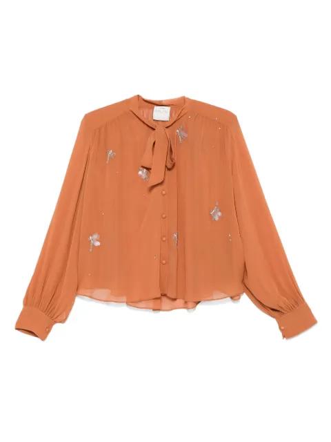 crystal-embellished shirt by FORTE_FORTE
