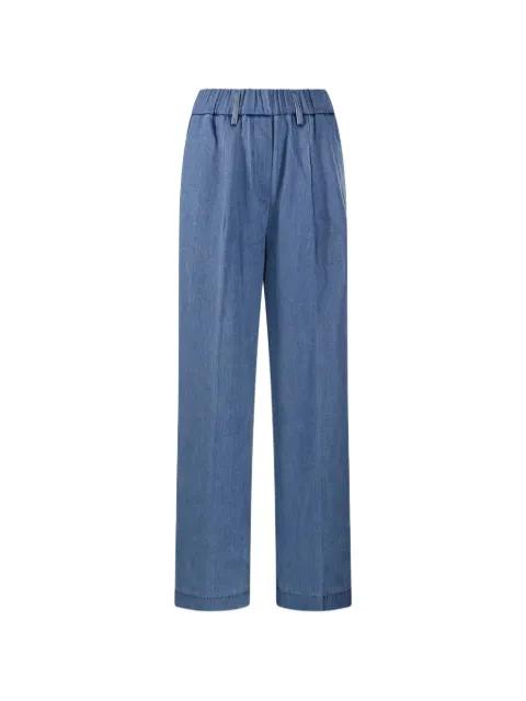 elasticated denim trousers by FORTE_FORTE