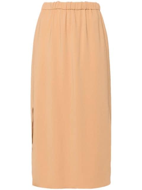 elasticated-waistband midi skirt by FORTE_FORTE