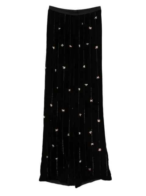 embellished velvet trousers by FORTE_FORTE