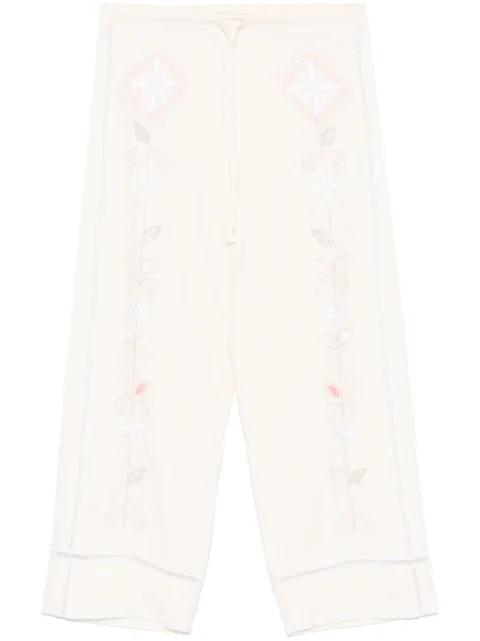 embroidered trousers by FORTE_FORTE