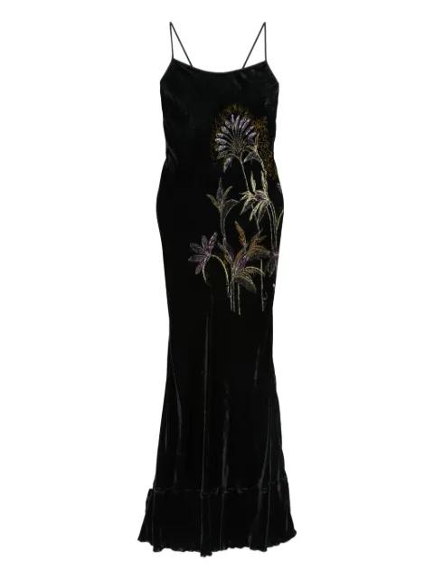 embroidered velvet dress by FORTE_FORTE