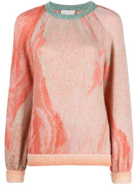 faded-knit jumper by FORTE_FORTE