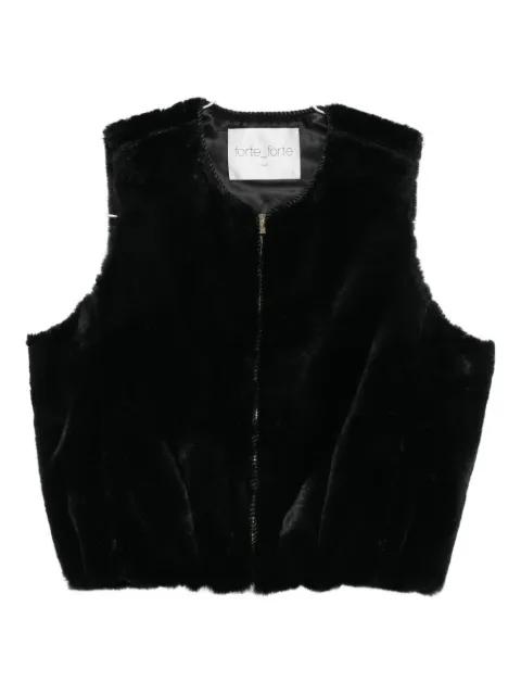 faux-fur gilet by FORTE_FORTE