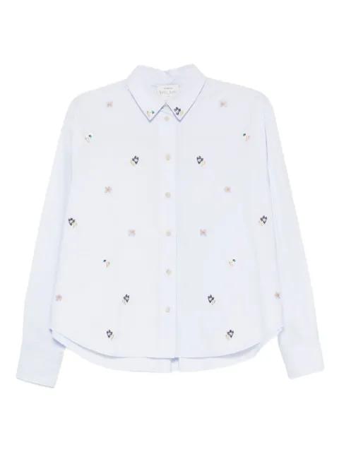 floral-embroidered shirt by FORTE_FORTE