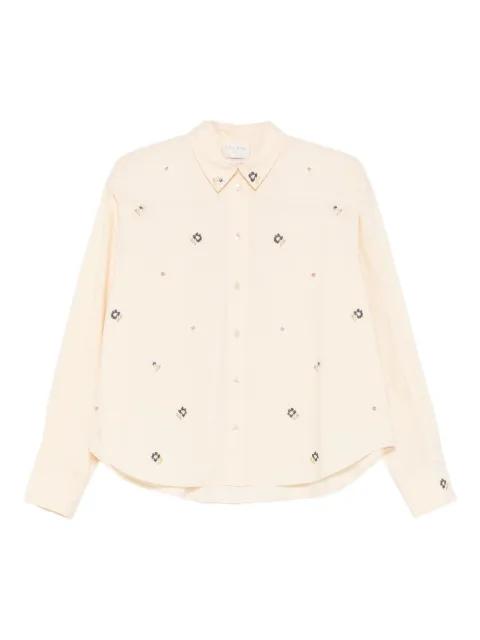 floral embroidery shirt by FORTE_FORTE