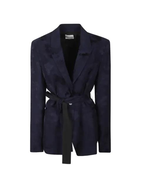 floral-jacquard blazer by FORTE_FORTE