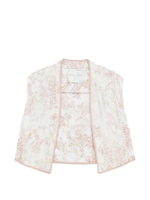 floral-pattern gilet by FORTE_FORTE