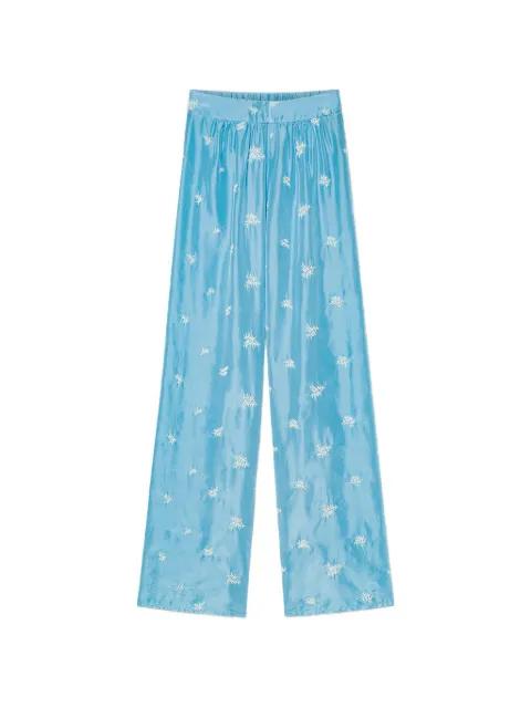 floral-pattern trousers by FORTE_FORTE