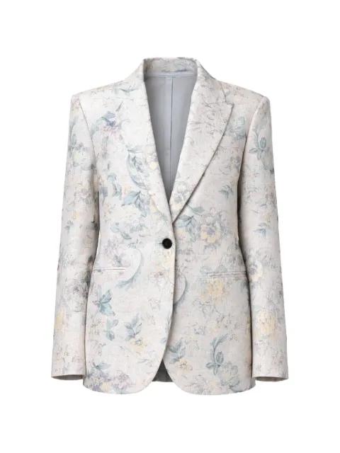 floral-print single-breasted blazer by FORTE_FORTE