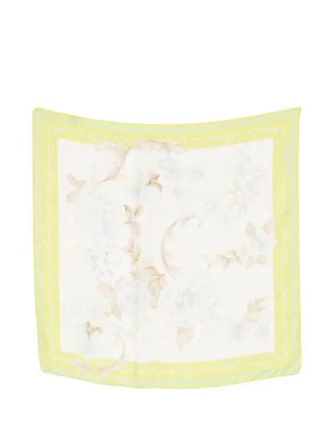 floral-print twill scarf by FORTE_FORTE