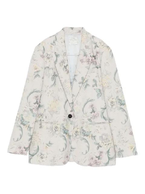 floral single-button blazer by FORTE_FORTE