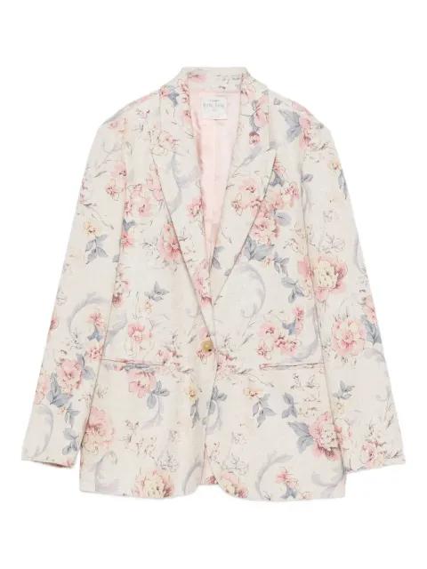floral single-button blazer by FORTE_FORTE