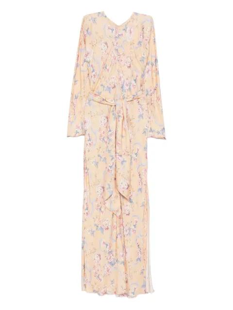floral tie maxi dress by FORTE_FORTE