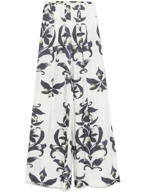 geometric-print trousers by FORTE_FORTE