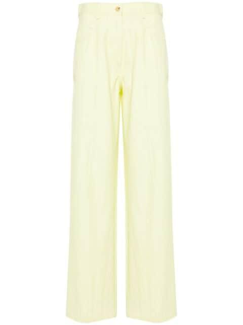 high-waist straight-leg trousers by FORTE_FORTE
