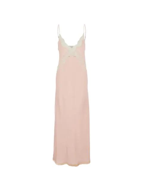 lace-trim sleeveless maxi dress by FORTE_FORTE