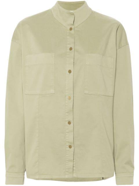 long-sleeve cotton blend shirt by FORTE_FORTE