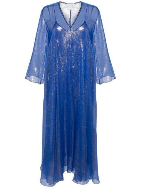 lurex kaftan maxi dress by FORTE_FORTE