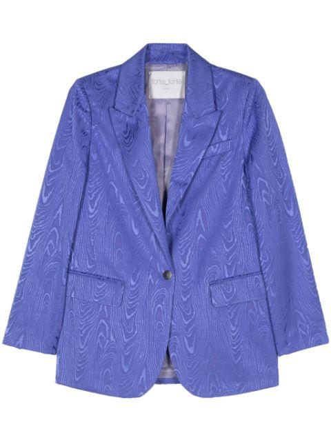 moire-effect blazer by FORTE_FORTE