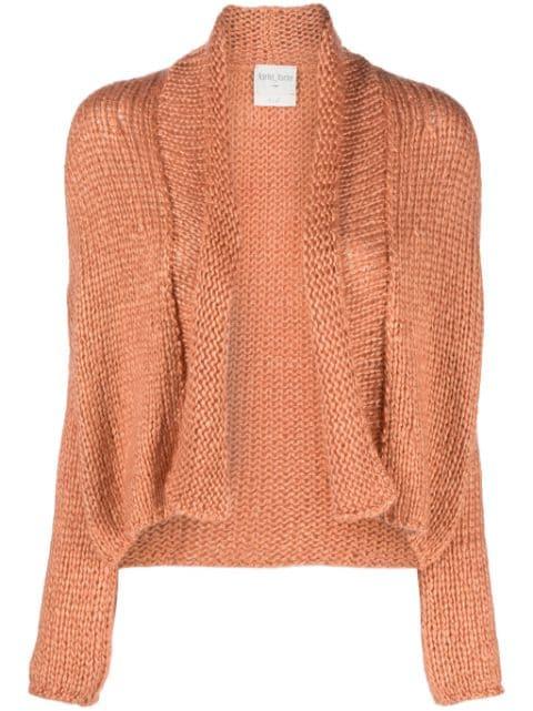 open-front cropped cardigan by FORTE_FORTE