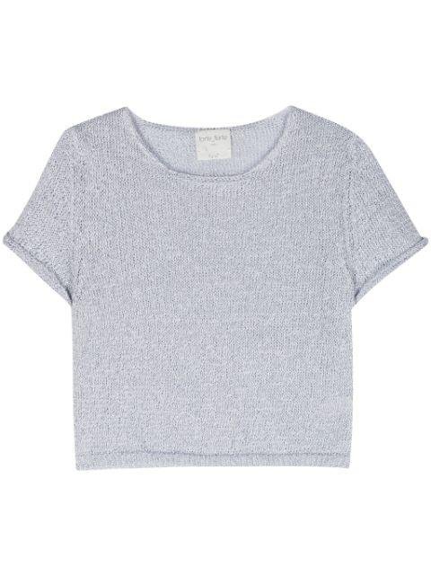 open-knit crop top by FORTE_FORTE