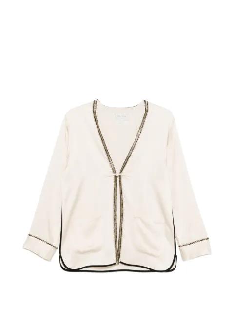 patch-pockets trimmed-detail jacket by FORTE_FORTE