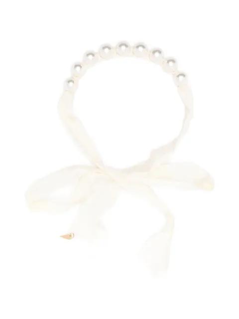 pearl pendant necklace by FORTE_FORTE