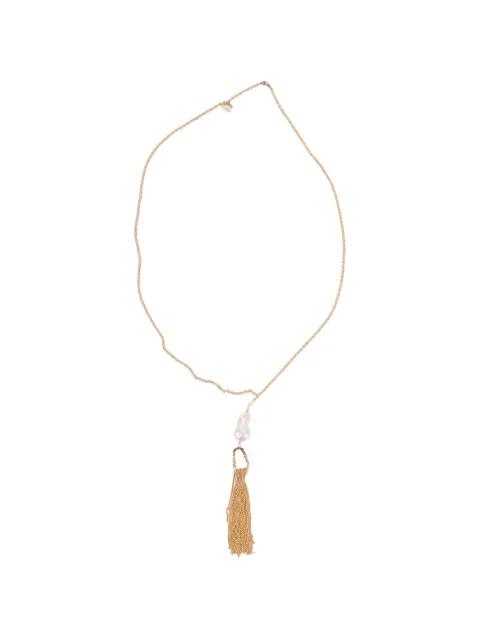 pearl tassel-detail necklace by FORTE_FORTE