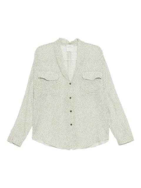petite-pois print voile shirt by FORTE_FORTE