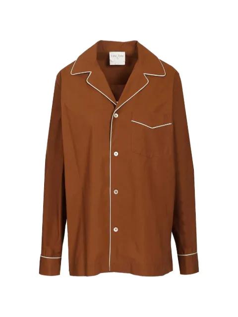 piping-trim shirt by FORTE_FORTE