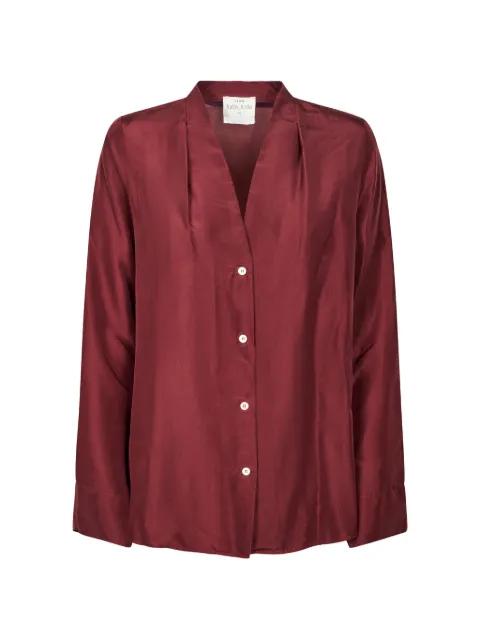 pleated silk shirt by FORTE_FORTE