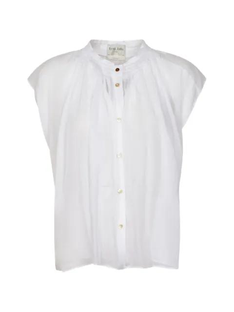 pleated sleeveless shirt by FORTE_FORTE