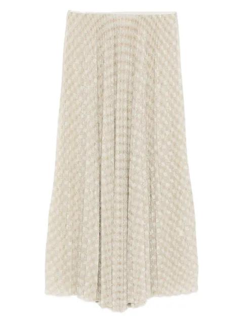 plissé pattern midi skirt by FORTE_FORTE