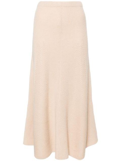 ribbed-knit midi skirt by FORTE_FORTE