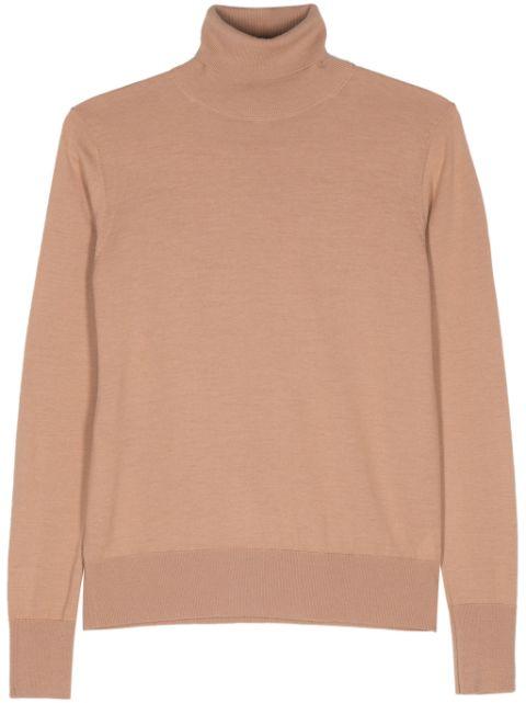 roll neck virgin-wool jumper by FORTE_FORTE