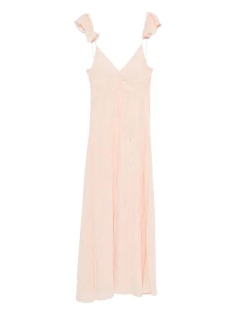 ruffled-detail maxi dress by FORTE_FORTE