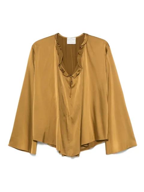 ruffled-neckline blouse by FORTE_FORTE
