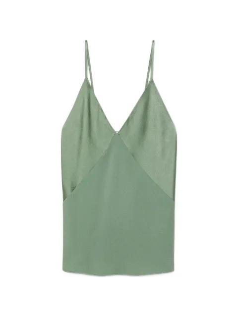 satin V-neck slip top by FORTE_FORTE