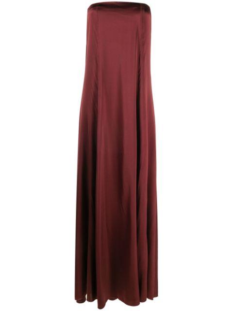 satin-finish maxi dress by FORTE_FORTE