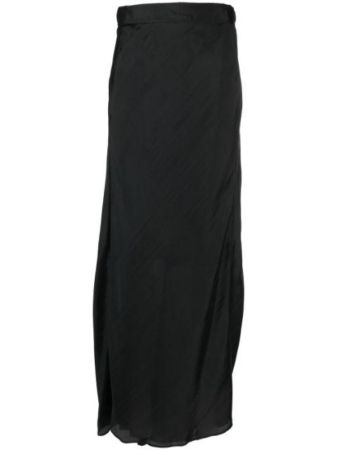 satin-finish maxi skirt by FORTE_FORTE