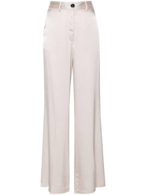 satin palazzo pants by FORTE_FORTE