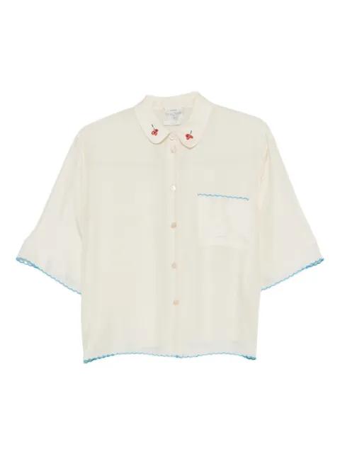 scallop-trim shirt by FORTE_FORTE