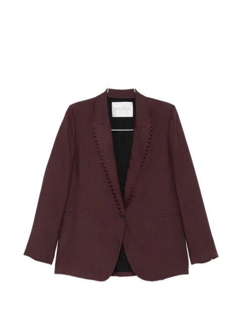 scalloped-edge peak-lapel blazer by FORTE_FORTE