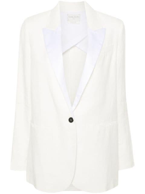 single-breasted linen blazer by FORTE_FORTE