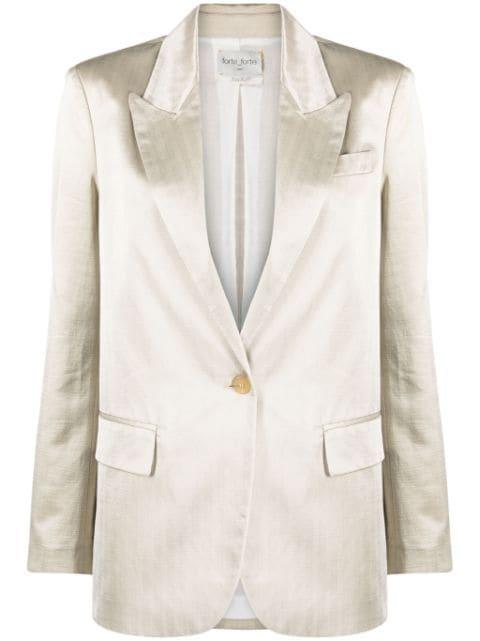 single-breasted satin blazer by FORTE_FORTE