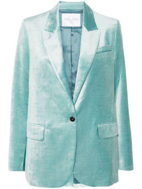 single-breasted velvet blazer by FORTE_FORTE